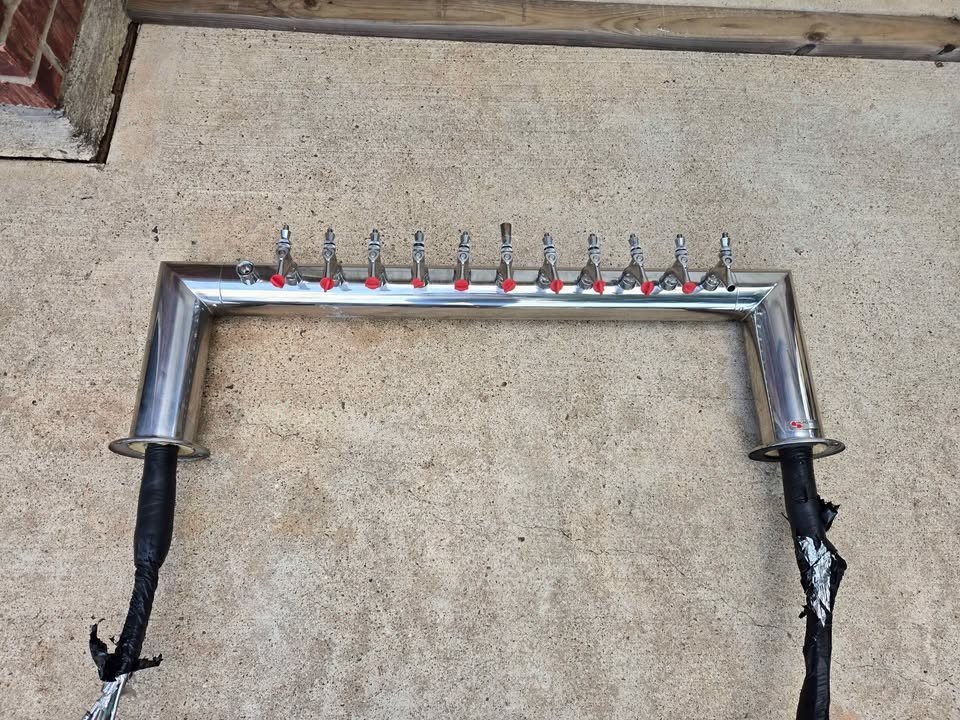 Micro Matic PT4A-12PSSKR 47 Inch Glycol Cooled Draft Beer Tower Stainless Steel