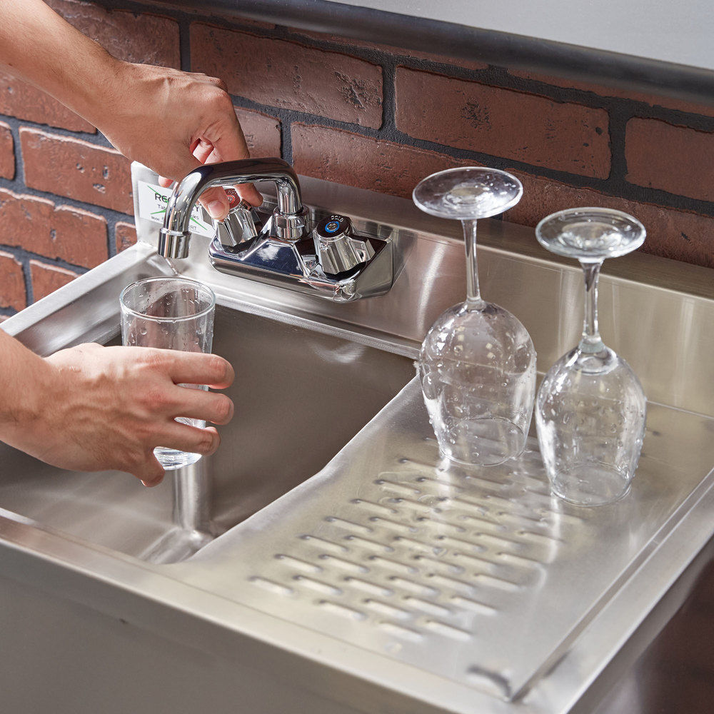 NEW 1 Bowl Underbar Stainless Steel Hand Wash Sink RIGHT Drainboard Commercial