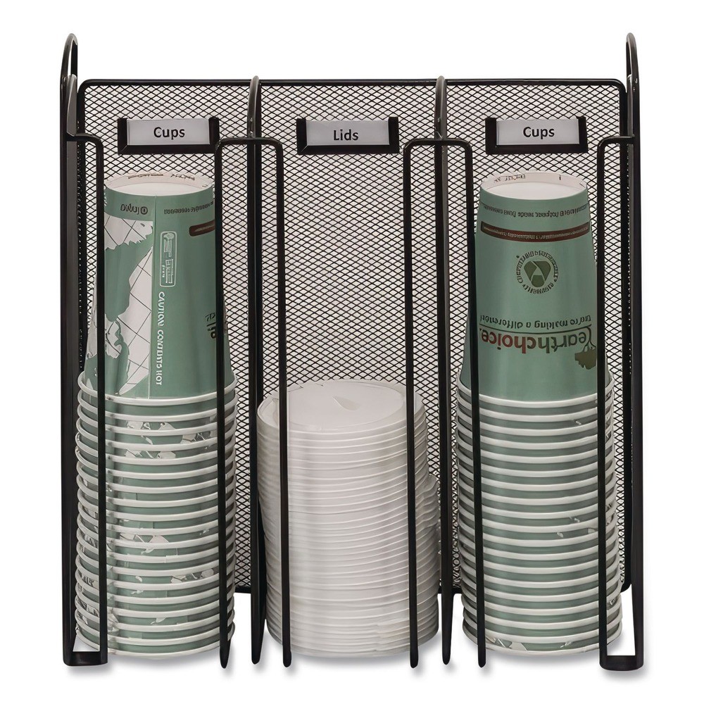 Safco 3292BL 12.75″ x 4.5″ x 13.25″ 3 Compart Breakroom Organizers – BLK New