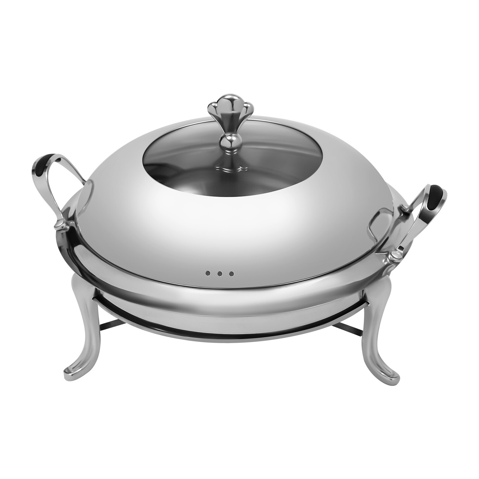 2.5L Round Stainless Steel Chafing Dish Set – Elegant Buffet Warmer