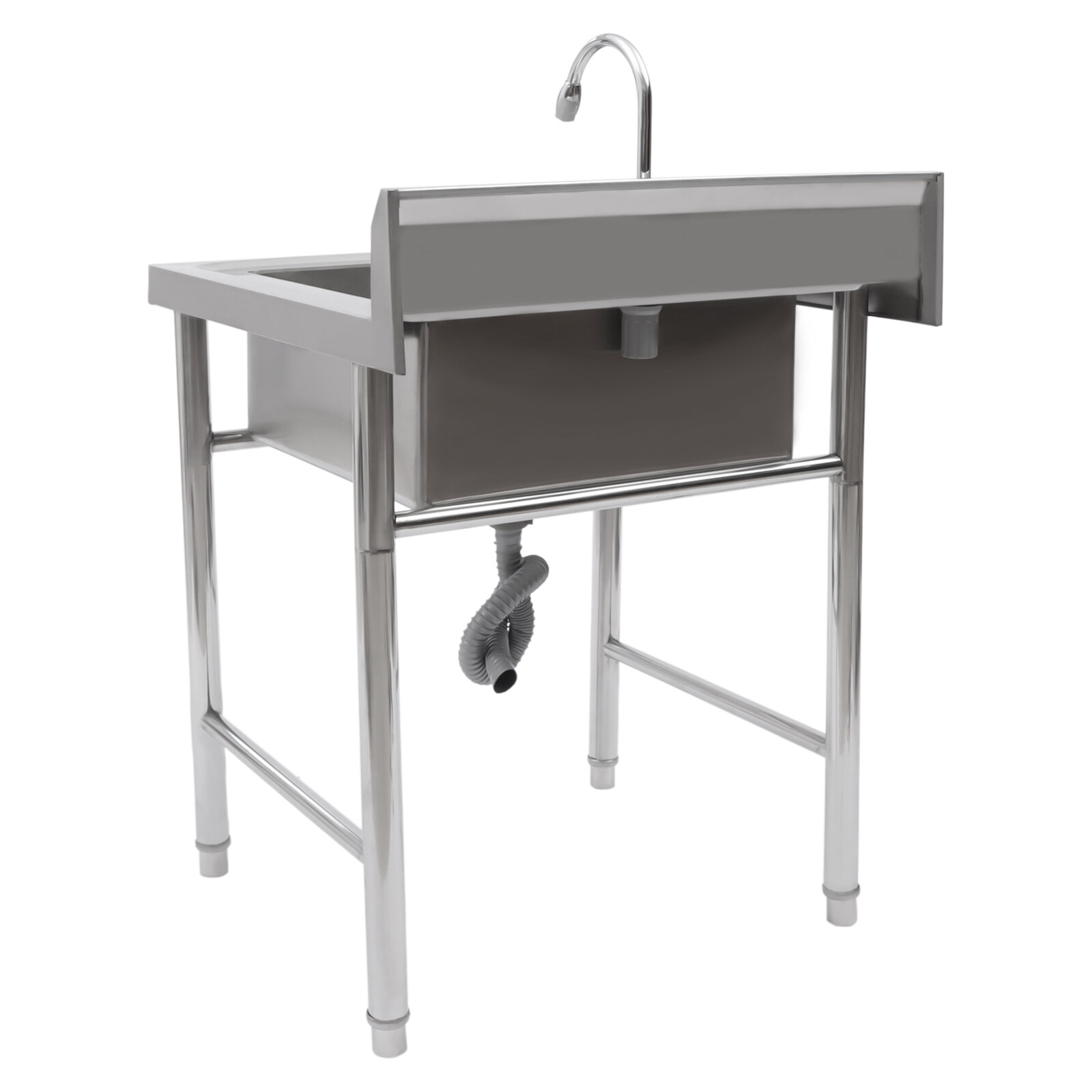 Kitchen Sink Free Standing Stainless-Steel Single Bowl Commercial Restaurant