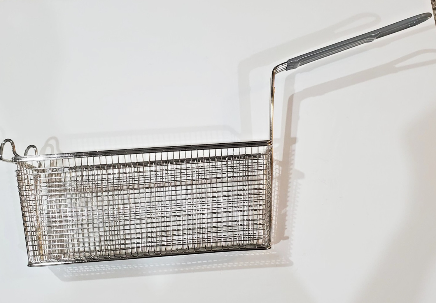 2 Thunder Group SLFB007 13-1/4″x4-1/4″x5-1/2″ Nickel Plated Wire Mesh Fry basket