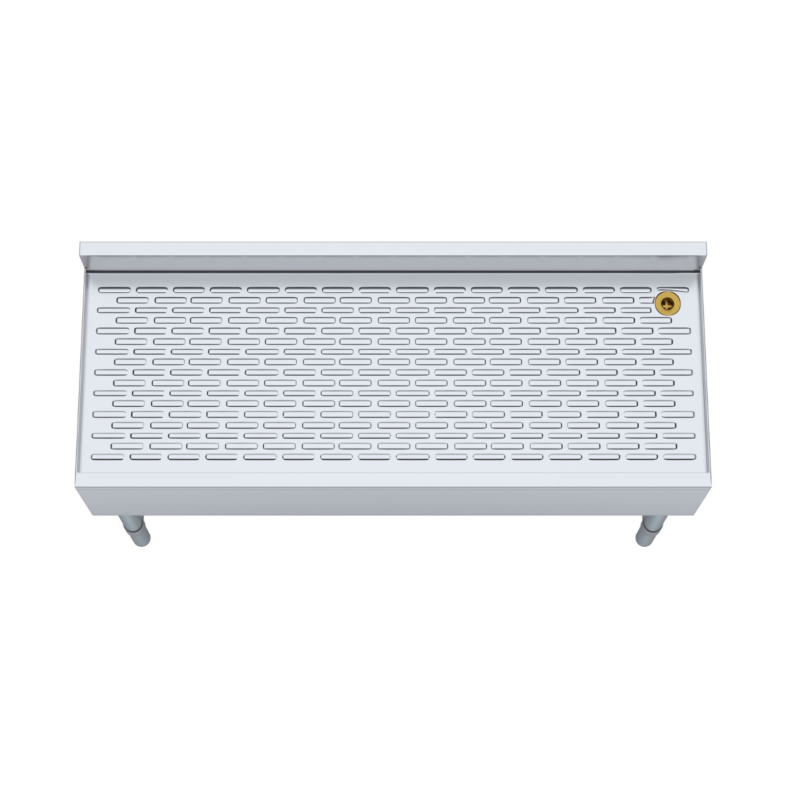 AmGood 48 in. x 18 in. Stainless Steel Underbar Drainboard