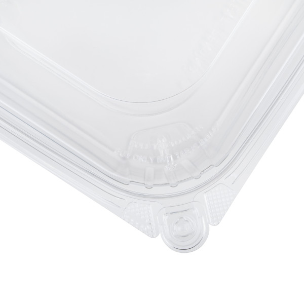 Karart 64oz PET Tamper Resistant Deli Container with Flat Lid – 120 ct