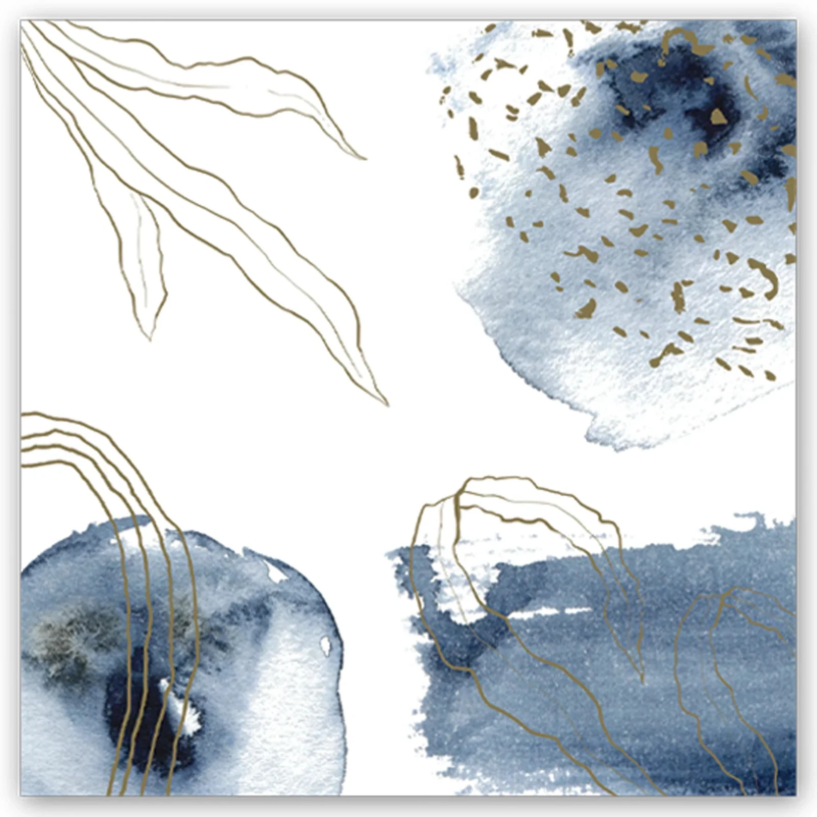 Elegant 2-Ply Ocean Blue Lunch Napkins – Disposable and Durable 144pcs
