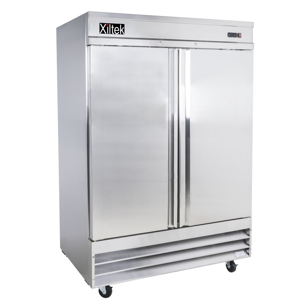 New Xiltek 54″ Commercial Refrigerator All Stainless Steel Reach In Two Section