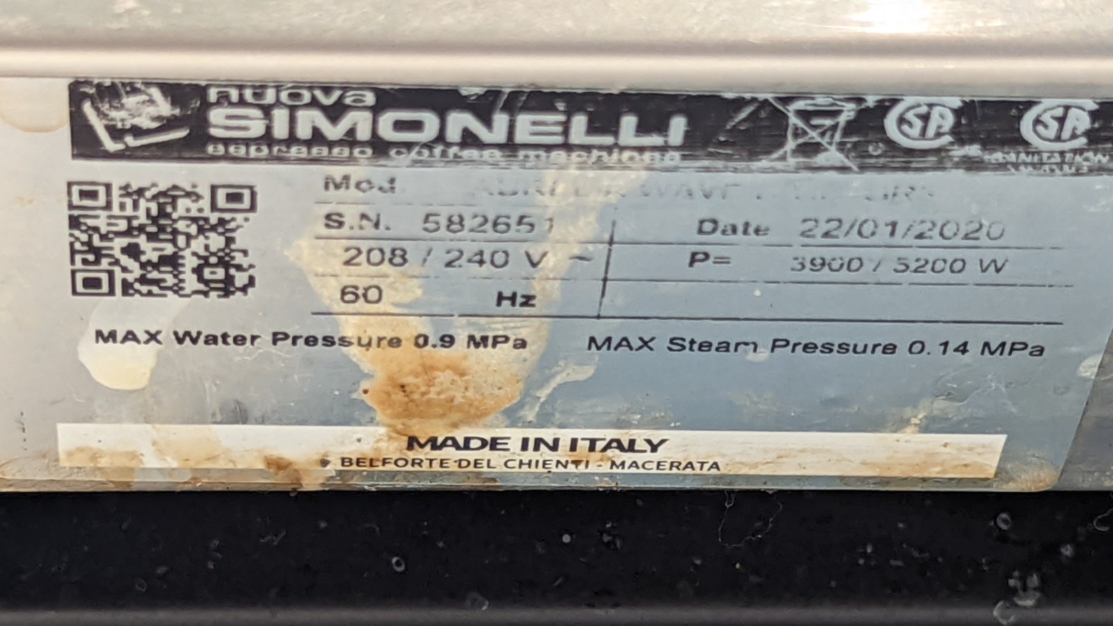 Nuova Simonelli Aurelia Wave V 3 Group Commercial Espresso Machine -Barely Used!