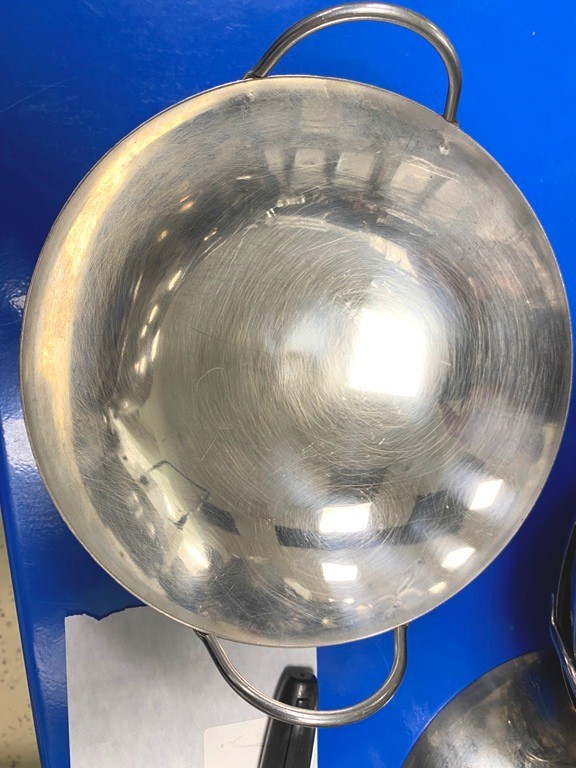 Baskets/ Pan Stainless Steel Fry Pan with Lid, 8″ Pan and 7.5″ Lid