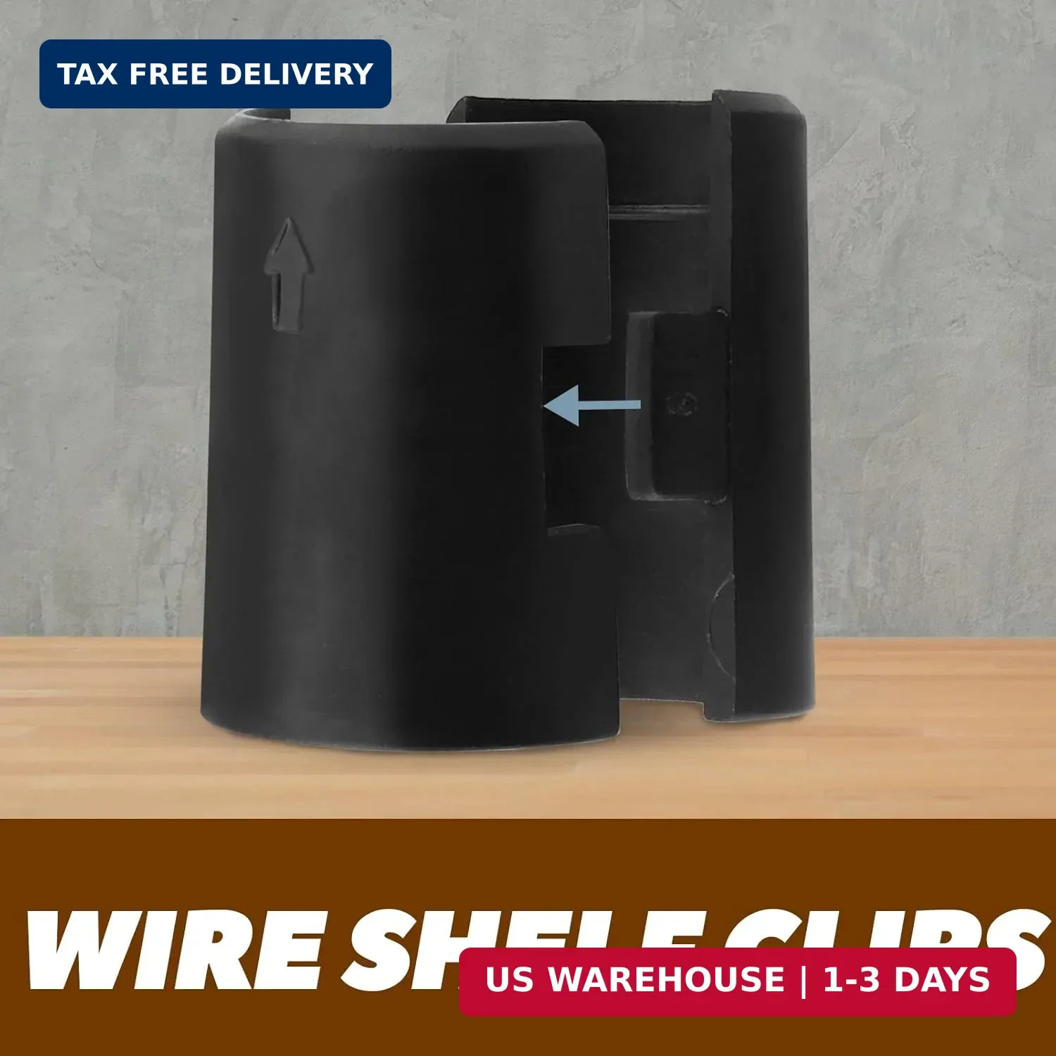 50pack 7/8 Inch Wire Shelving Shelf Lock Clips, Plastic Shelving Clips Replaceme