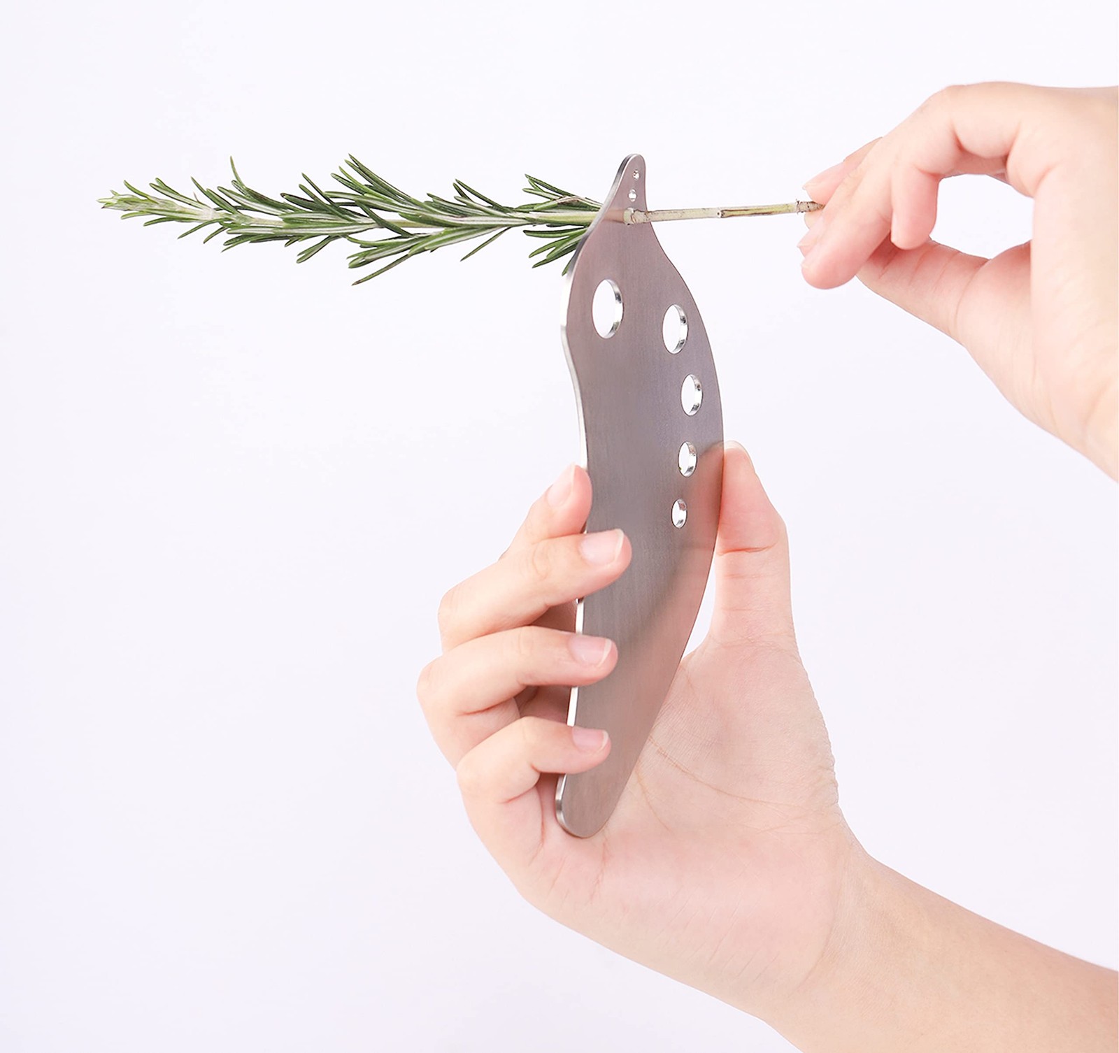 Stainless Steel Herb Stripper for Kale, Chard, Collard Greens – Multi-Function L
