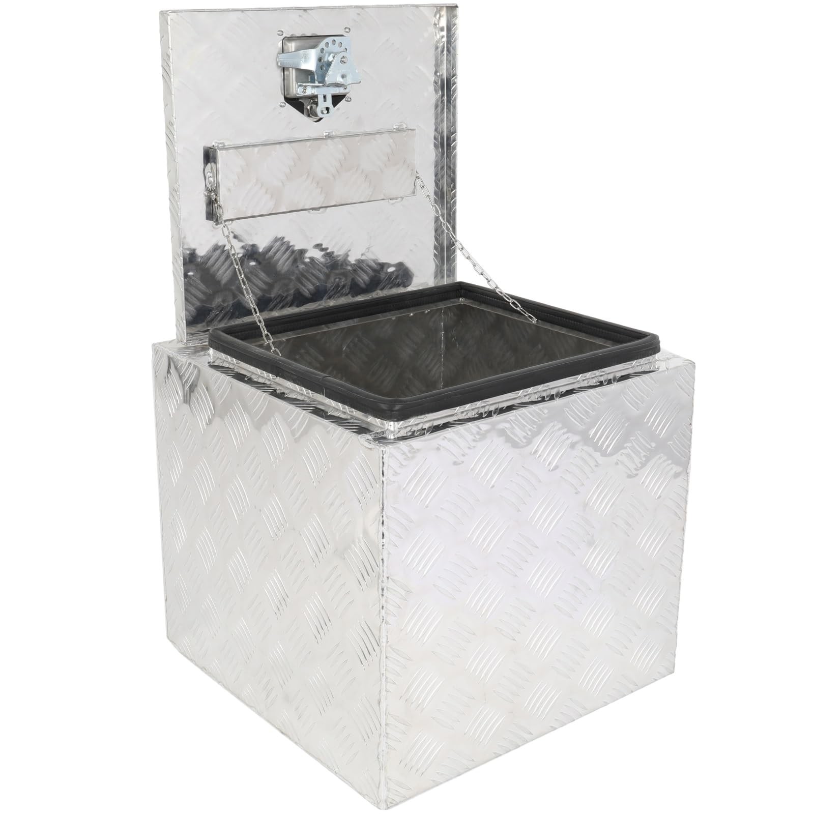 Silver Aluminum Underbody Truck Box 18x17x18 Contractor Tool Box Storage