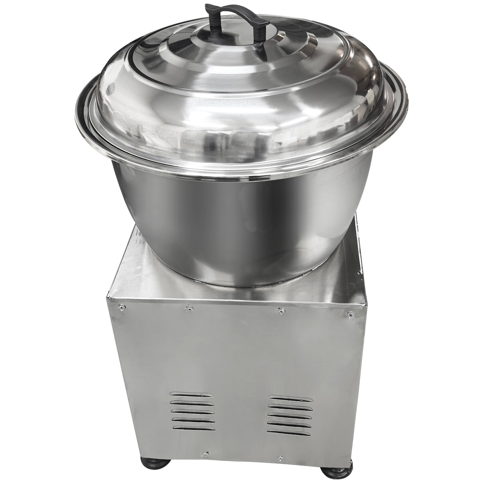 Commercial Dough Mixer, Stainless Steel Basin Kneading Machine, 33LBS Capacity