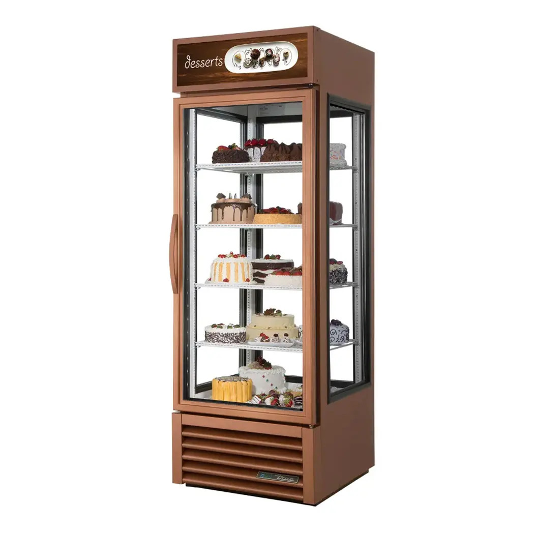 True G4SM-23-HC~TSL01 23 Cu.Ft. Four Sided Glass Merchandiser Cooler