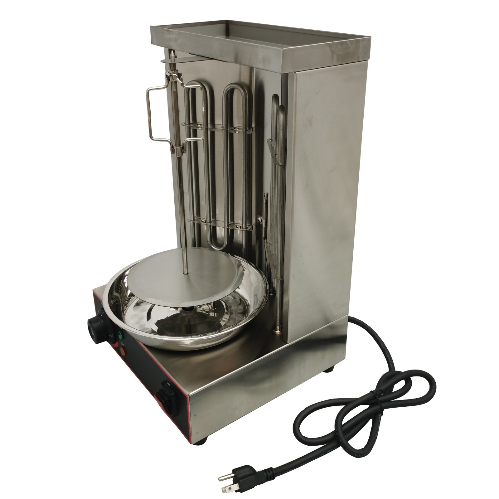 Electric Turkish Barbecue Vertical Broil 2Heating Element Rotating Grill Machine