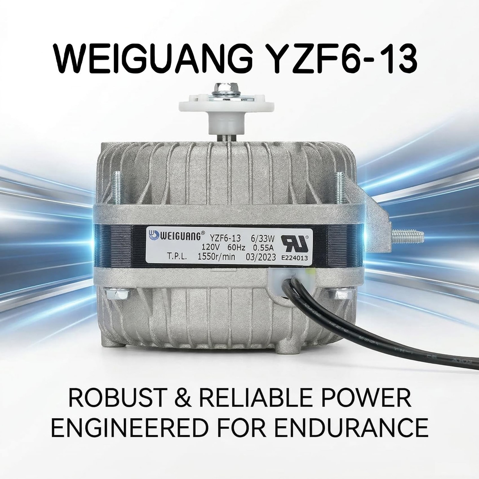 YZF6-13 Fan AC Motor 120V 6/33W 0.55A 60Hz 1550r Shaded Pole Condenser Motor