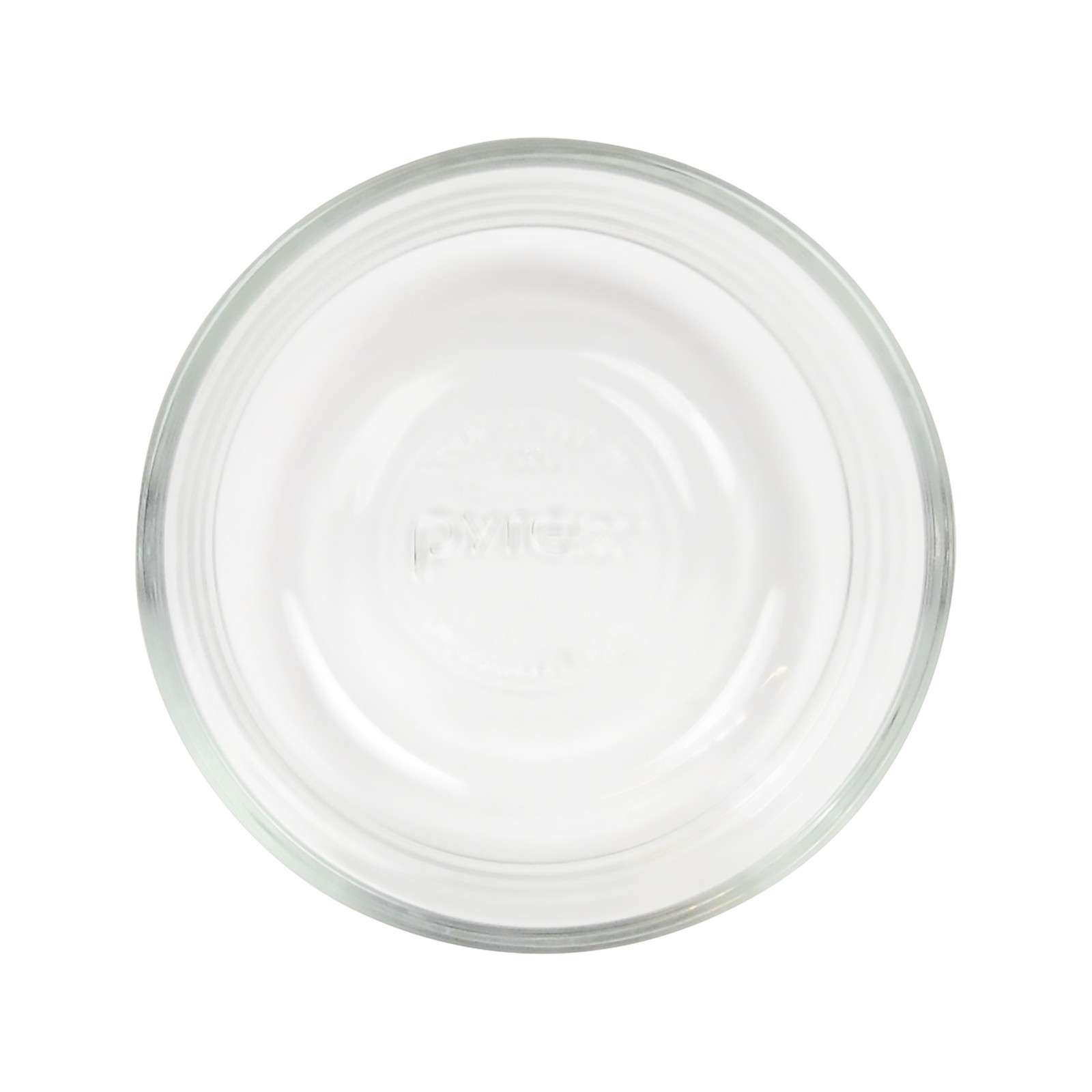 Pyrex 7202 1-Cup Clear Glass Food Storage Bowl & 7202-PC Blush Plastic Lid