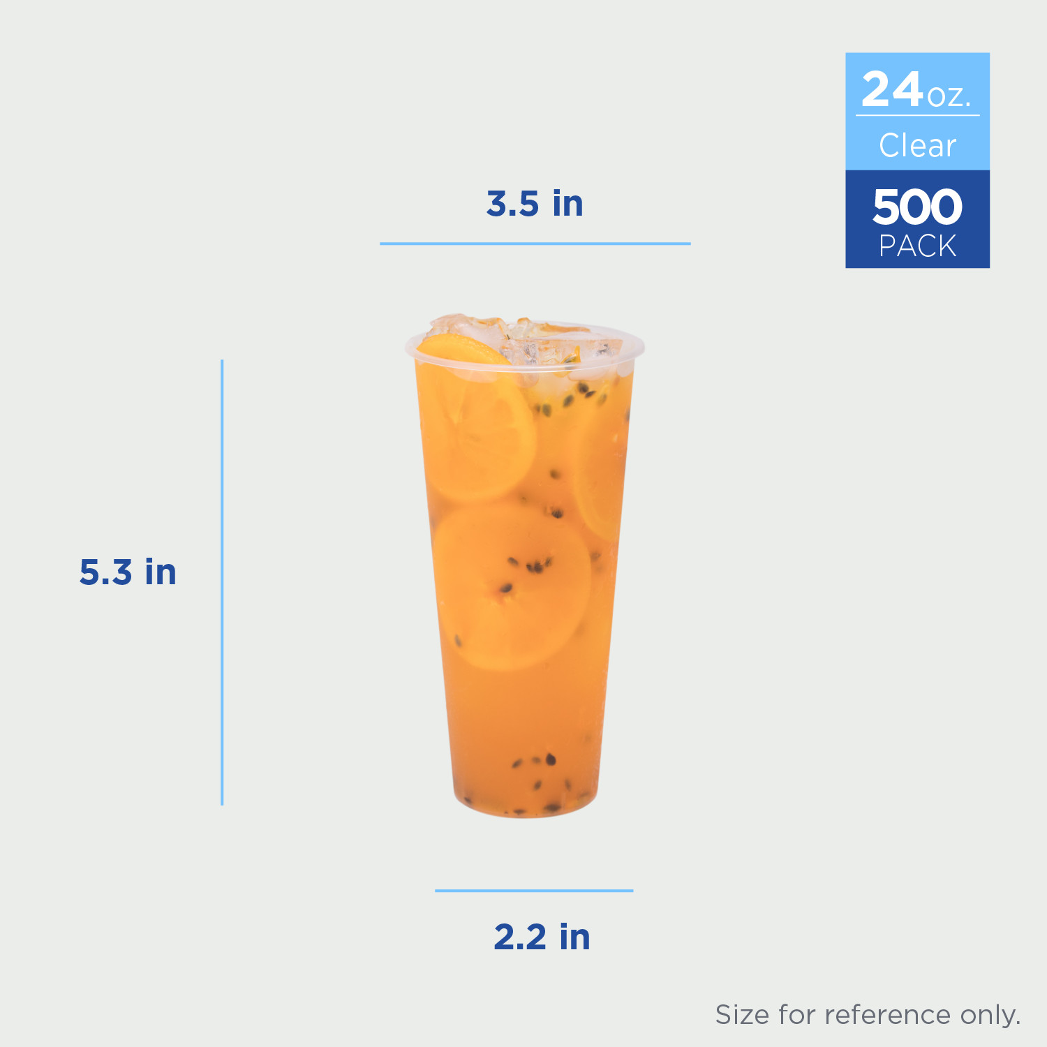 Karat 24oz Tall Premium PP Plastic Cup – 500 ct, C-TPP24C