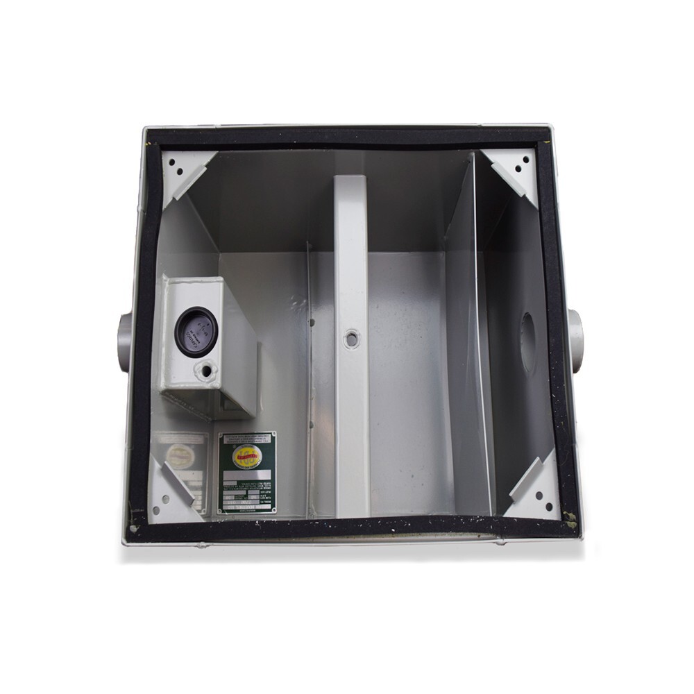 #30 Grease Trap, 15 GPM, 30 lbs, 2″ no-hub inlet/outlet