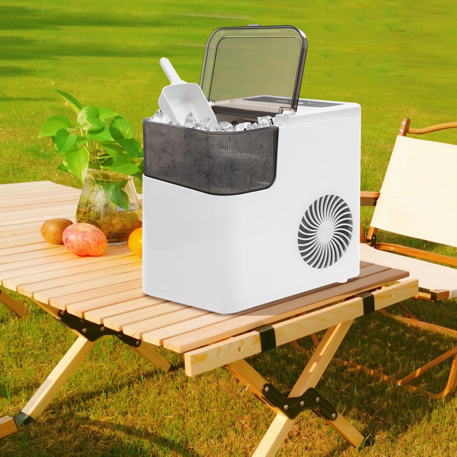 Commercial Countertop Ice Maker Electric Ice Maker For Home Cafes Offices 1.41L