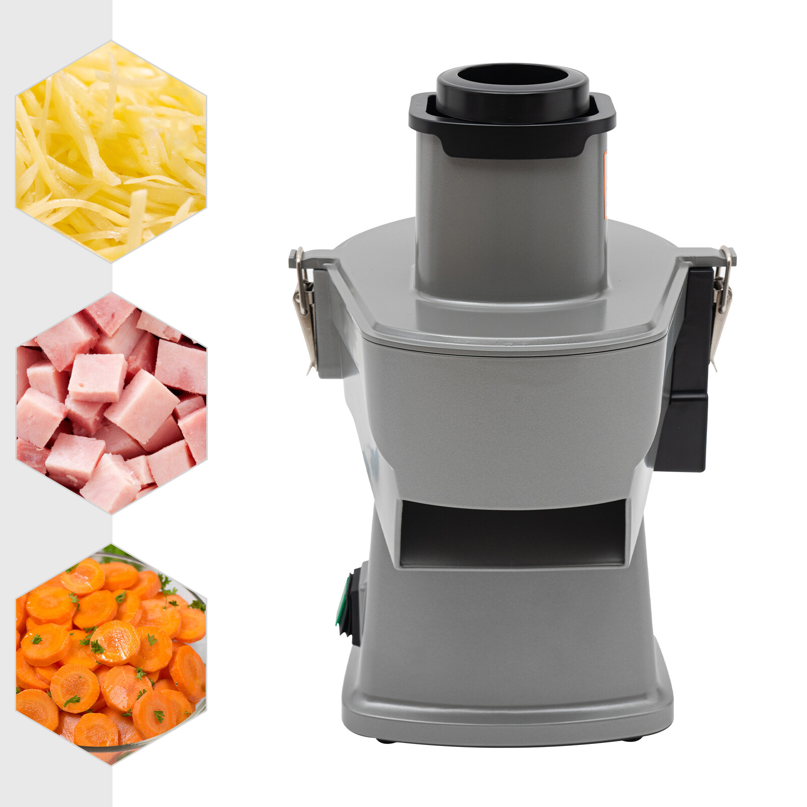 200W Electric Vegetable Dicer & Slicer Machine Potato Onion Slicing Cutting USA