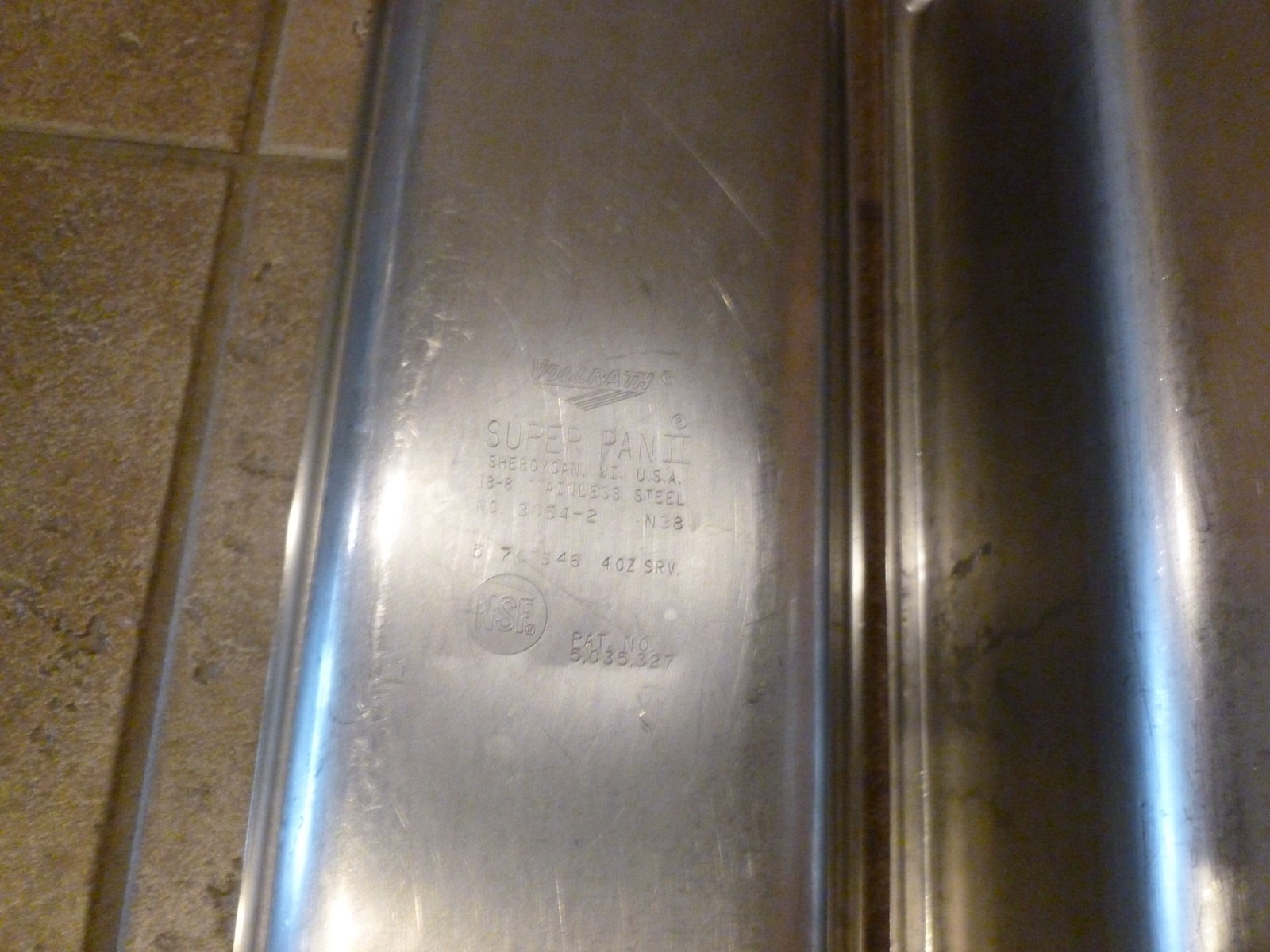 4 Stainless Steel Steam Table Pans 1 Vollrath – 3 Syscoware 20 3/4 x 6 1/4″ x 4″