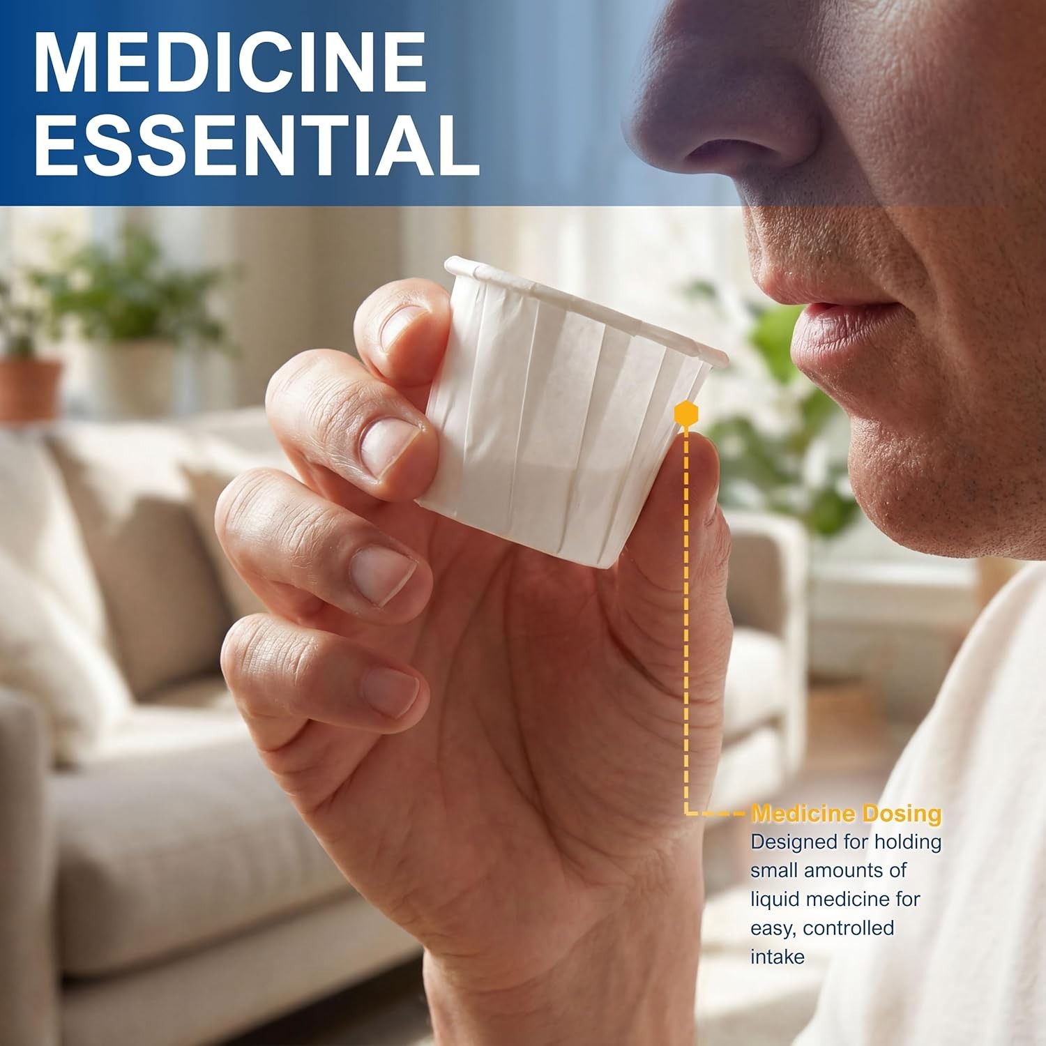 Disposable 250 Pack Paper Souffle Medicine Cups-0.75 Ounce, Dispenser Paper C…