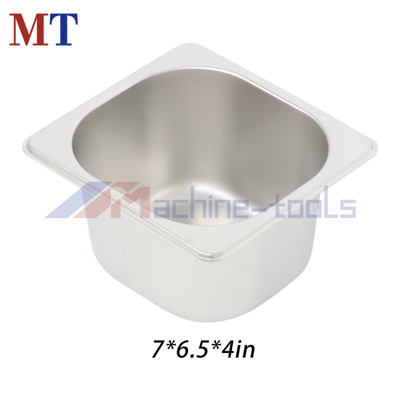 Stainless Steel Catering Pans Set, 6x 1/6 Size 4″ Deep Hotel Pans with Covers