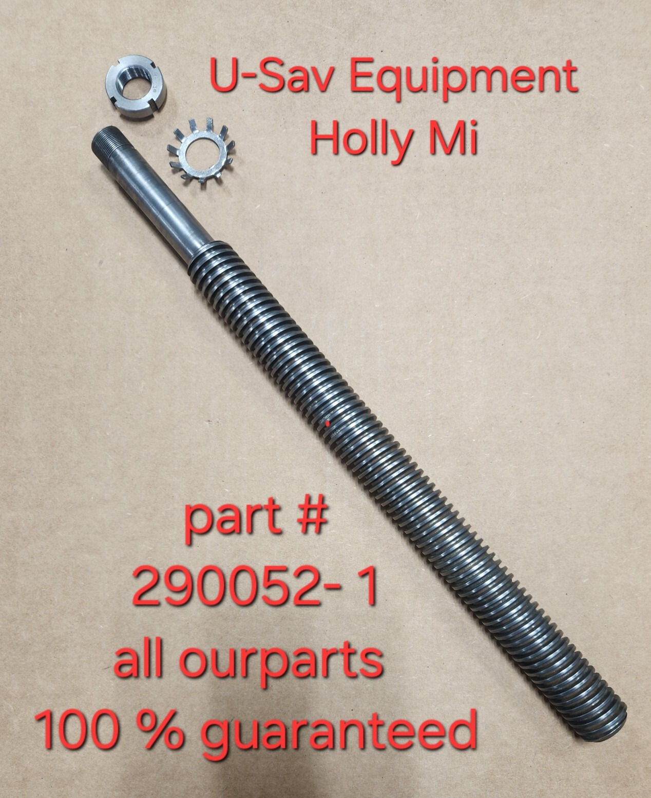Hobart Mixer H600 L800 P660Bowl lift Screw OEM 290052-1