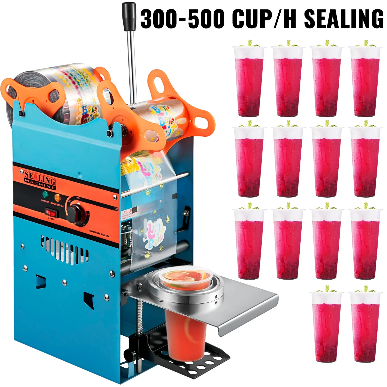 Manual Cup Sealing Machine for 90/95 mm Cups — 300-500/h