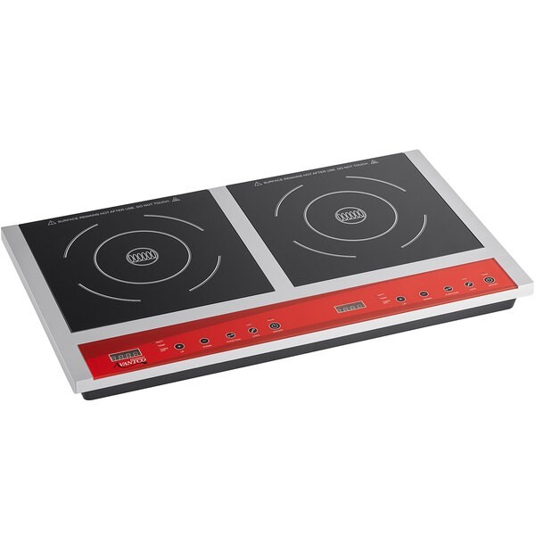 Avantco IC18DB Double Countertop Induction Range / Cooker – 120V, 1800W
