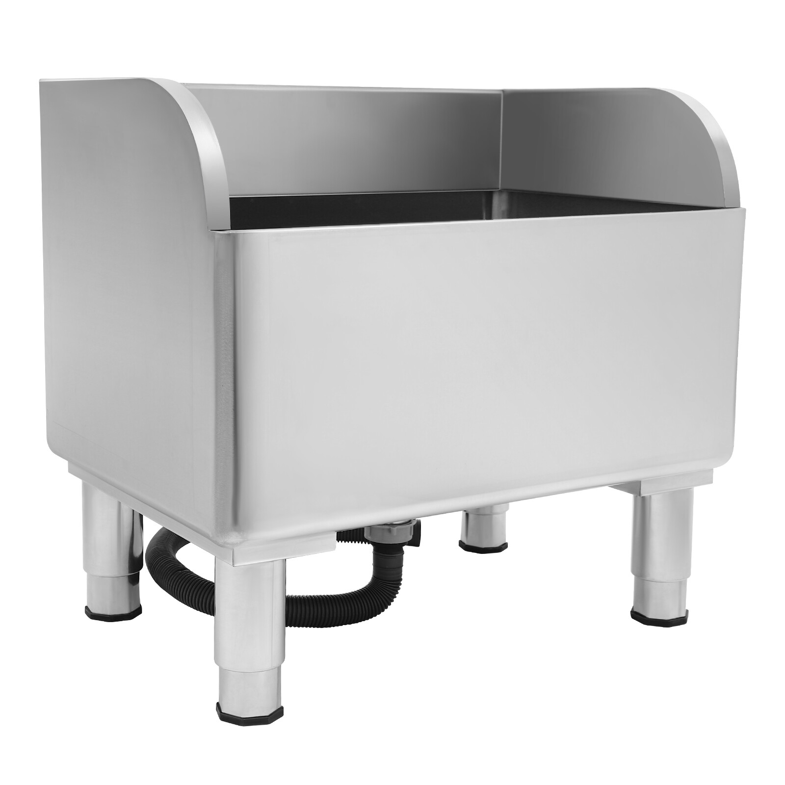Commercial Stainless Steel Floor Mop Sink – 24″ x 16″ x 22″, 12″ Deep Basin