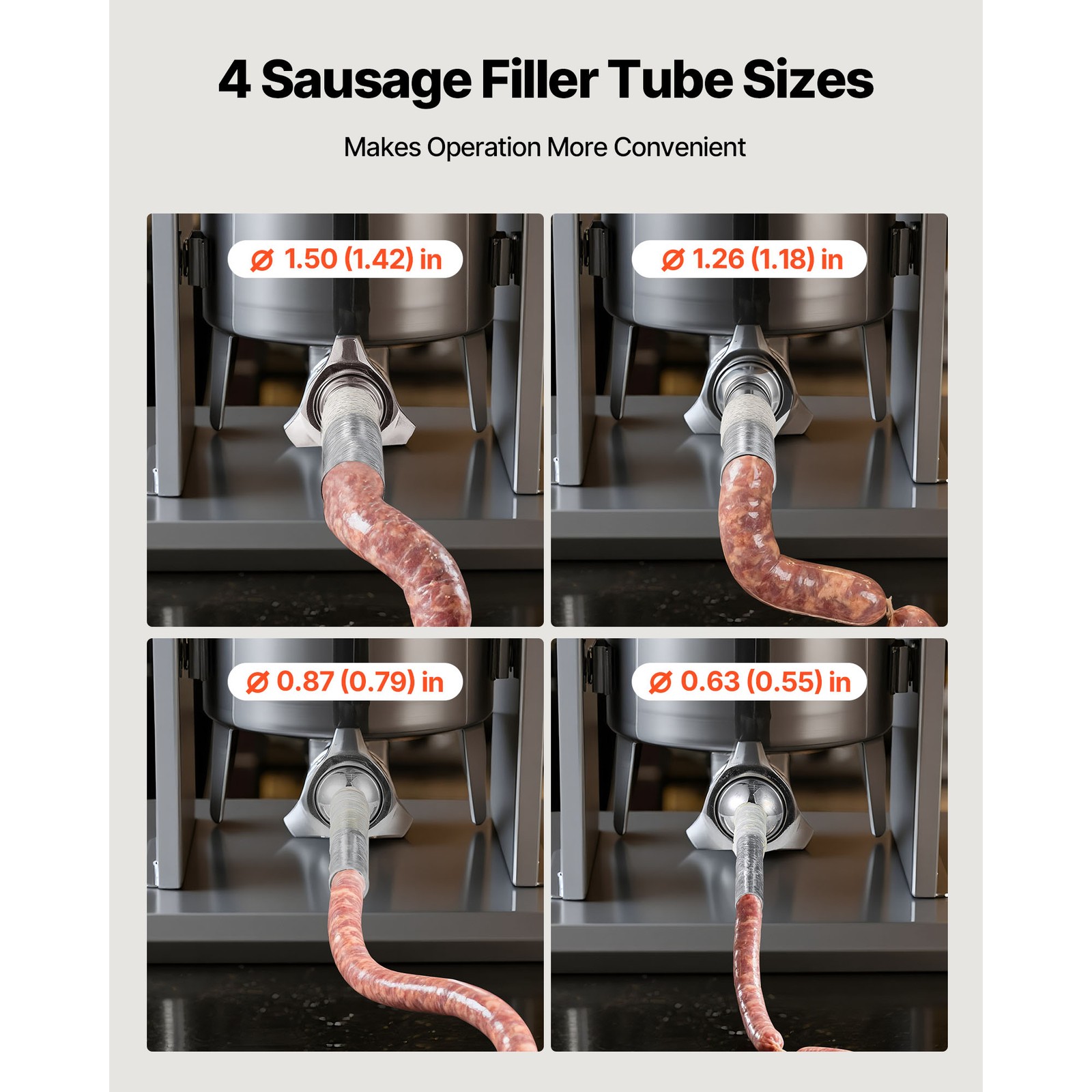 Uimoso Electric Sausage Stuffer 33LBS / 15L Sausage Maker Meat Filler Machine