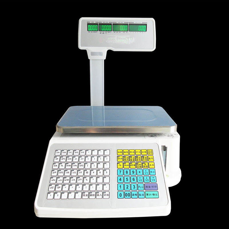 110V Digital Price Computing Scale Label Printer Deli Food Shop Max.33lbs New