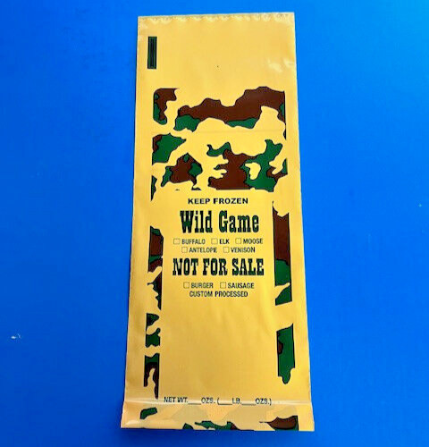 Wild Game Meat Freezer Bags 1 lb 100 Count for Ground Beef Pork Venison