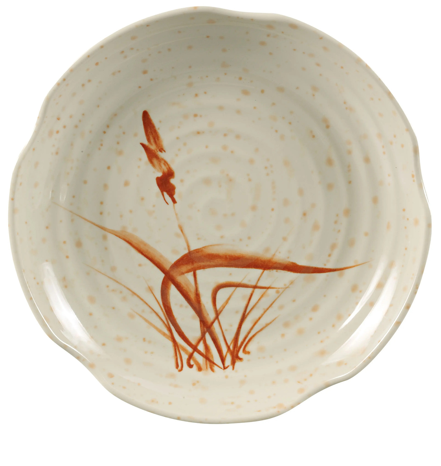 Yanco China OR-1816 Orchis Asian Pattern Melamine 16″ dia. Lotus Shape Plate