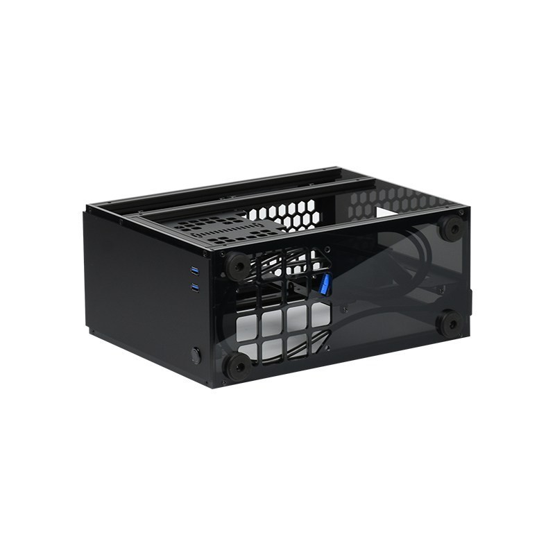 GEEEK A60 Plus Mini-ITX PC Case, Matte Black