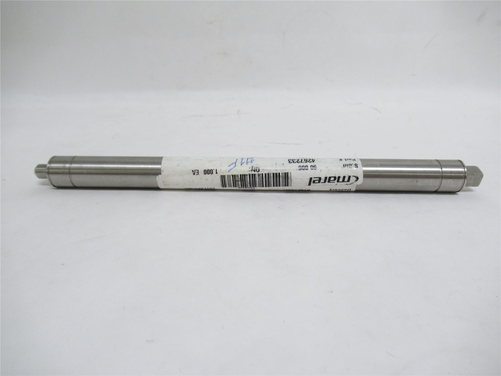 234449 New-No Box; Marel 4267233 Aksel Shaft; SS; 17mmOD x 8-3/8″ Face Width