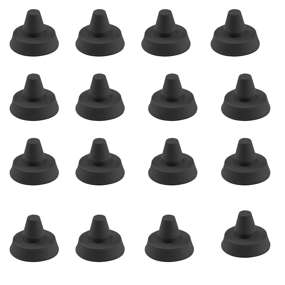 100 Pc Shelf Rest Bracket Rubber Bumpers Cushion Glass Shelves Retail Fixture