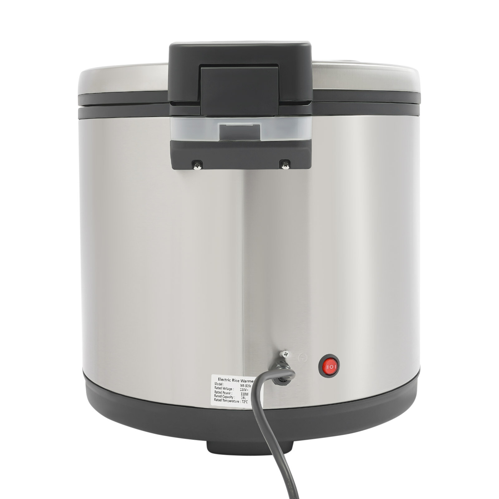19L/20Qt Electric Rice Warmer Non-stick Cylindrical Shape Commercial Rice Warmer