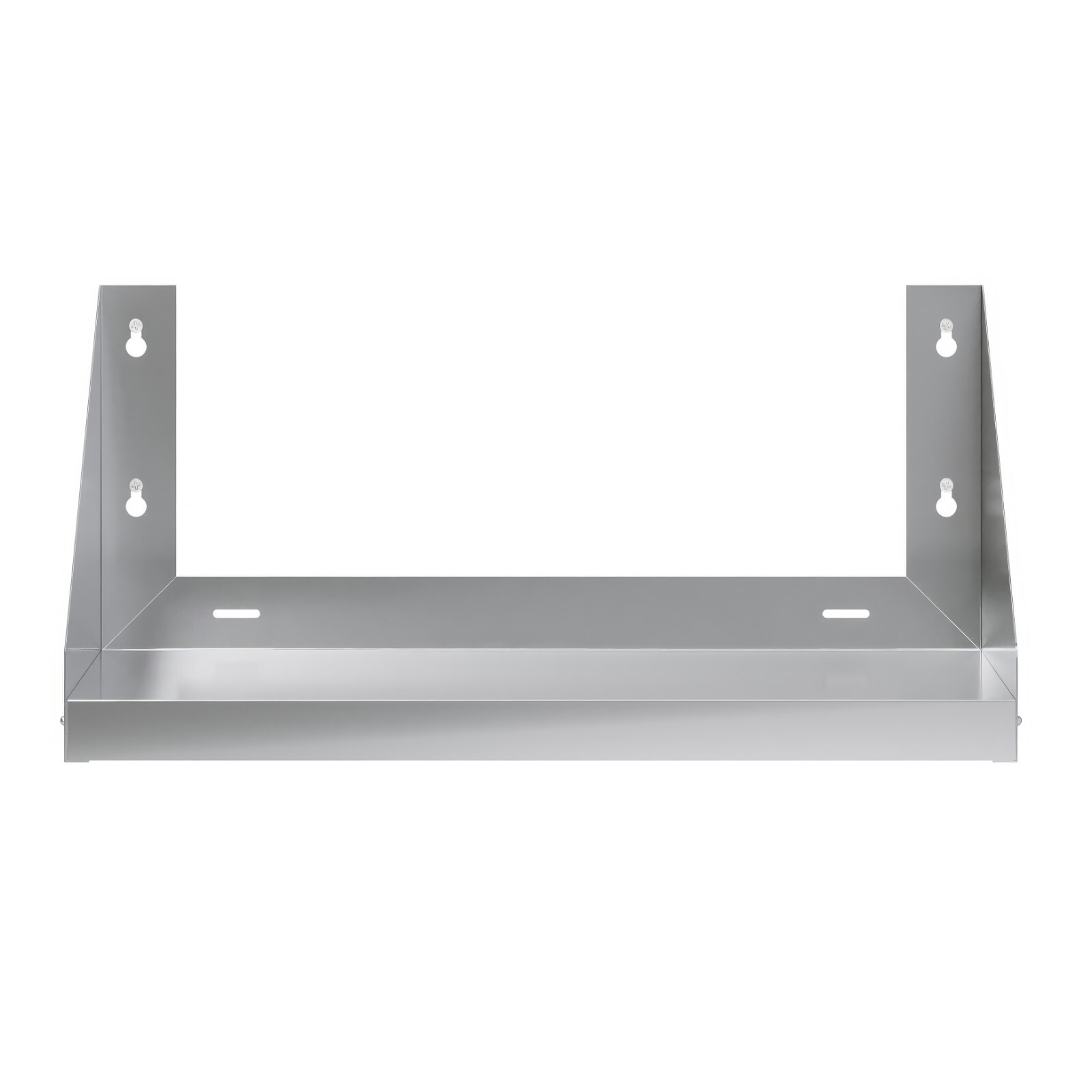 12 in. x 24 in. Stainless Steel Wall Shelf with Side Guards