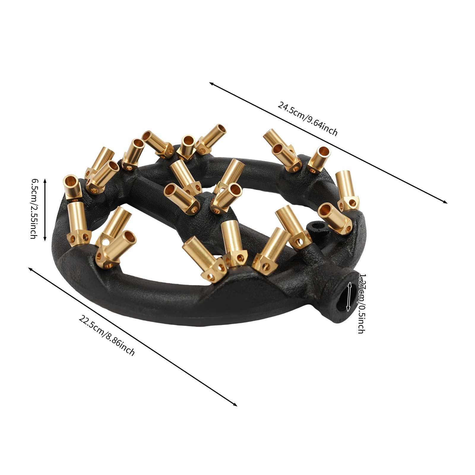 23 Tips Heads Jet Burner Round Shape Natural Gas Jet Burner 22.5cm Cast Iron NEW
