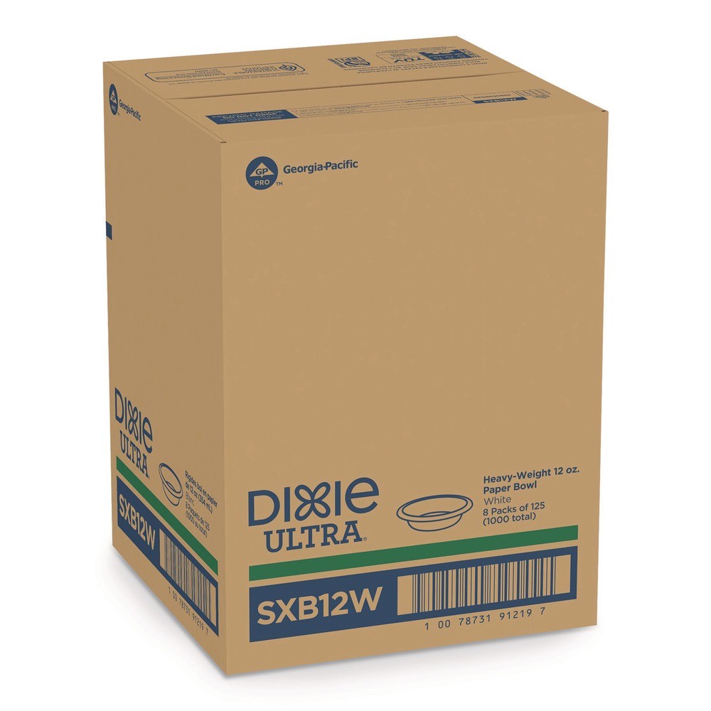 Dixie SXB12WSPK Pathways Heavyweight WiseSize 12 oz. Paper Bowls (125/PK) New