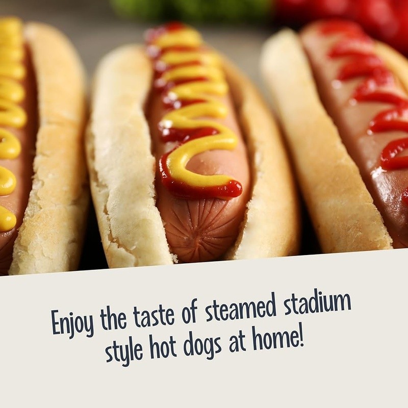 Hot Dog Steamer W/ Bun Warmer Electric Easy to Clean Diner Style 20 Hot Dogs New