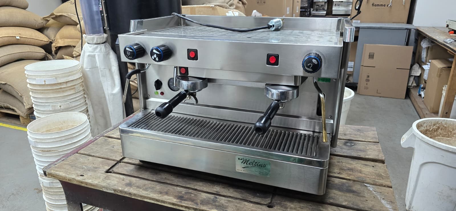NEW 2 Group Stainless Steel Commercial Espresso Cappuccino Machine Handmade