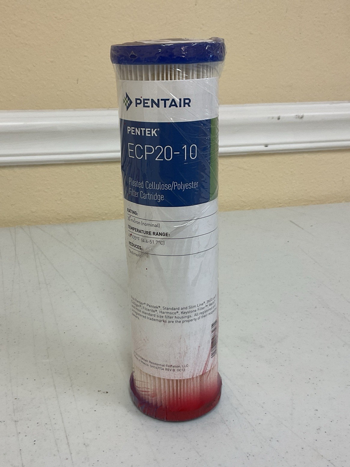 PENTAIR PENTEK ECP20-10 PLEATED CELLULOSE POLYESTER FILTER CARTRIDGE, FREE SHIP