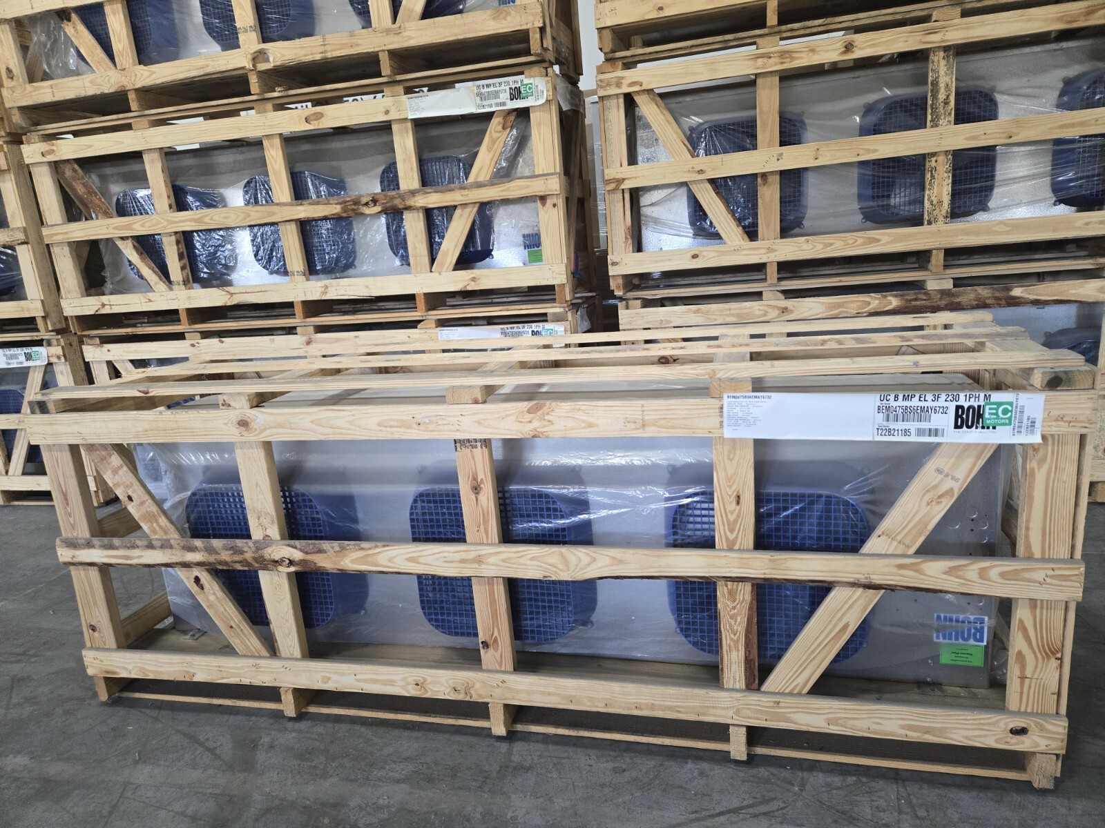 NEW Bohn BEM0475BS6E Walk-In 47,500 BTU Freezer/Cooler Medium Profile Evaporator