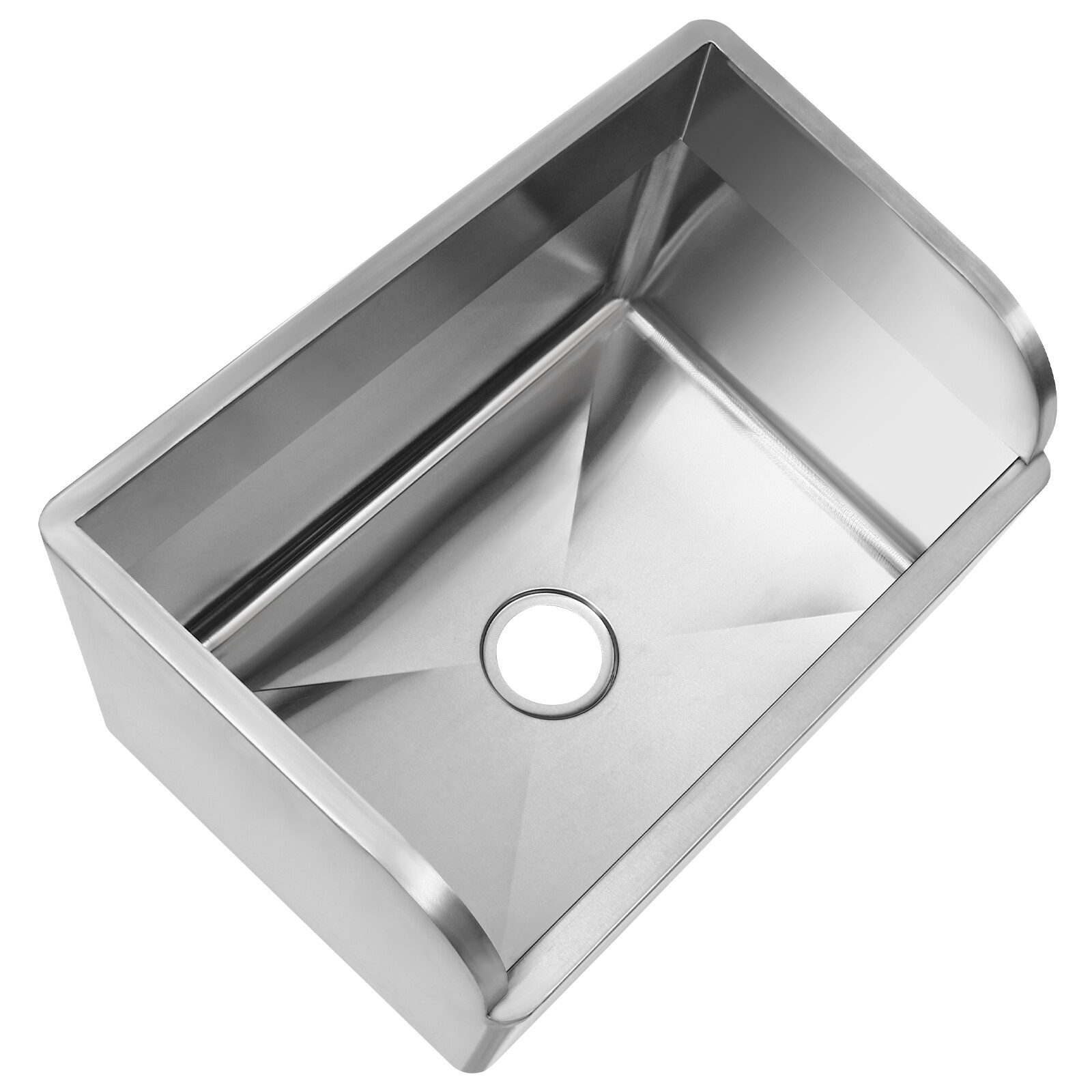 Commercial Stainless Steel Floor Mop Sink – 24″ x 16″ x 22″, 12″ Deep Basin