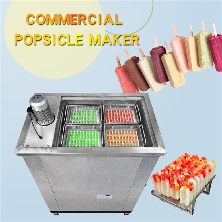 Kolice Commercial 4 Mold Sets ice Cream Popsicle Machine,ice pop maker,ice bars