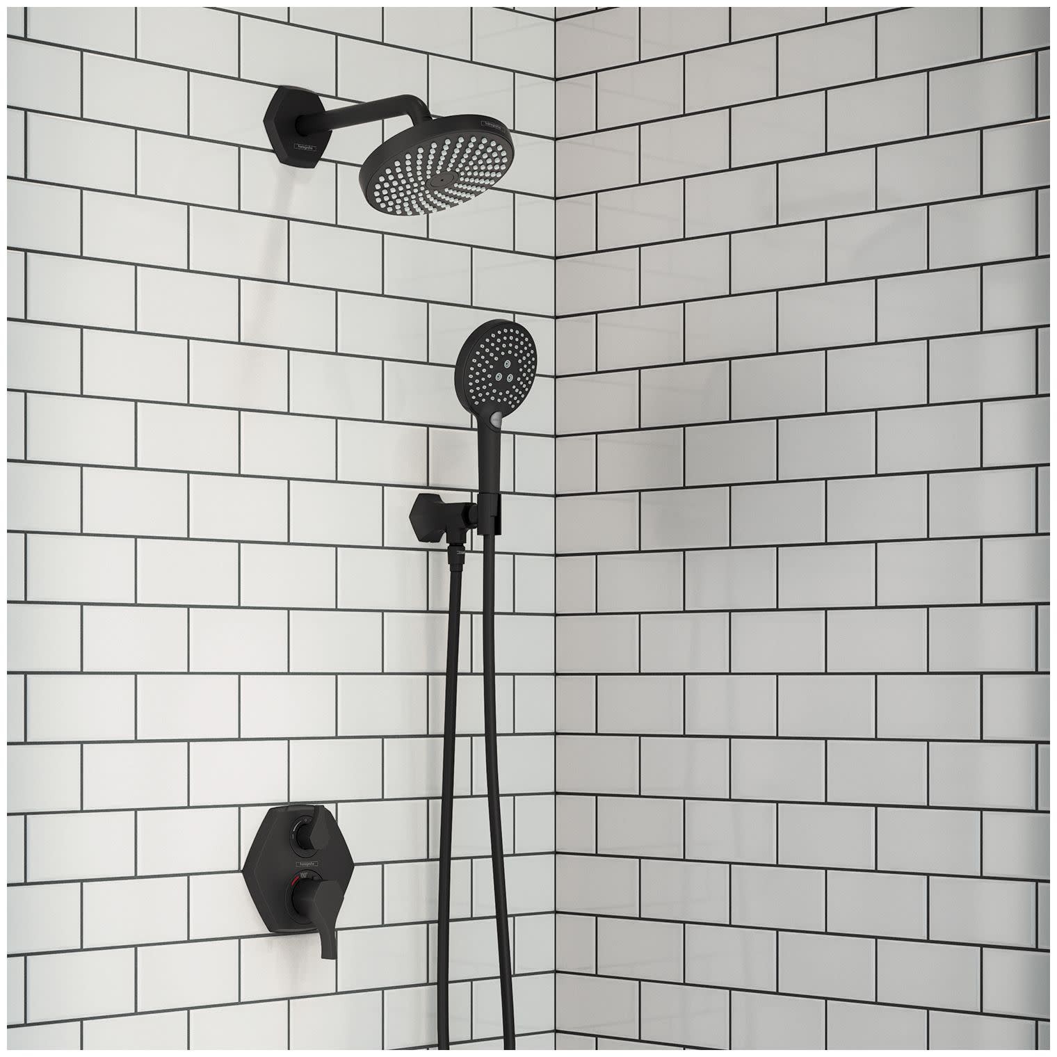 Hansgrohe 04820 Locarno Two Function Thermostatic Valve Trim Only – Brushed Gold