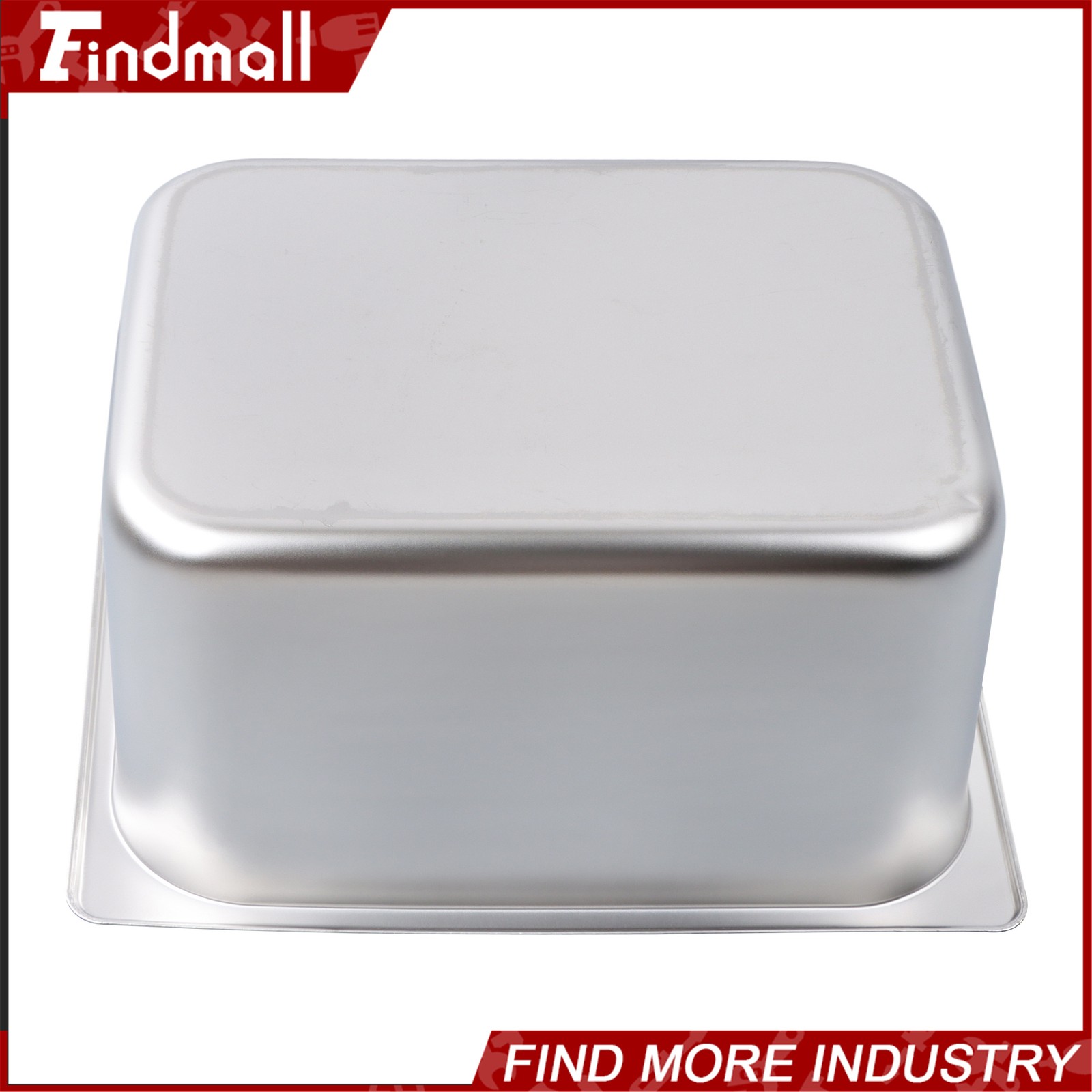Findmall 4 Pack Set 6″ Deep 1/2 Size Steam Table Pans Hotel Prep Buffet Pan